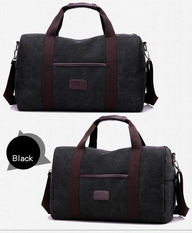 Vintage Men Canvas handbag High Quality Travel Bags Large Capacity Women Luggage Travel Duffle Bags - melvincucci