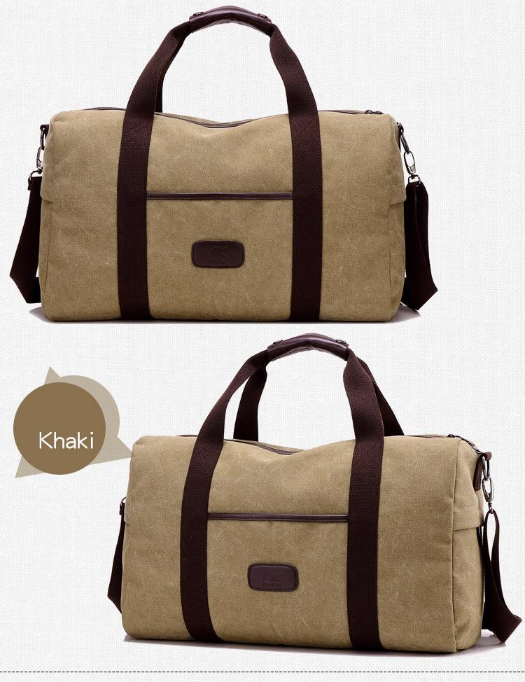 Vintage Men Canvas handbag High Quality Travel Bags Large Capacity Women Luggage Travel Duffle Bags - melvincucci