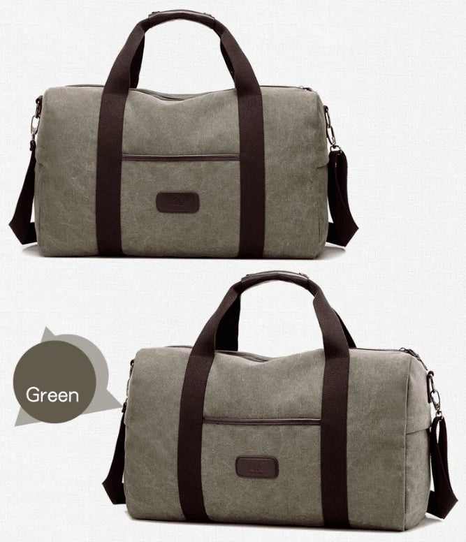 Vintage Men Canvas handbag High Quality Travel Bags Large Capacity Women Luggage Travel Duffle Bags - melvincucci