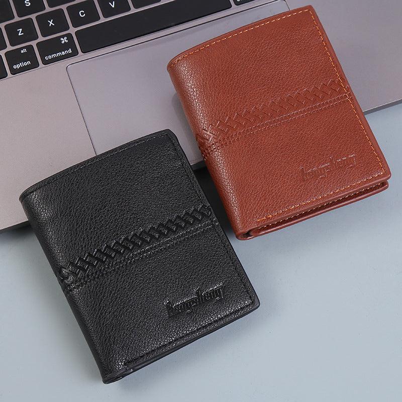 Wallet Men Short Leather Wallet Wallet Men - melvincucci