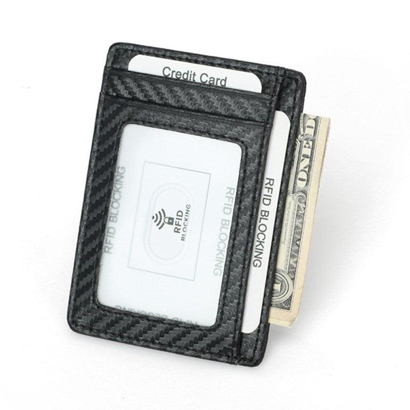 Wallets Black Business Card Holder For Men Simple Purse Bag - melvincucci