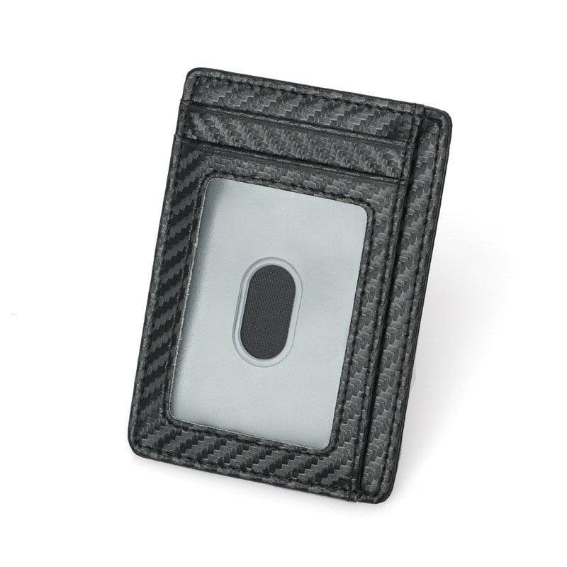 Wallets Black Business Card Holder For Men Simple Purse Bag - melvincucci