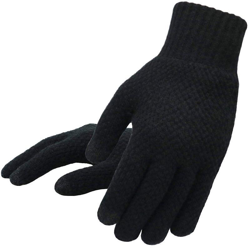 Warm knitted gloves for men in winter - melvincucci