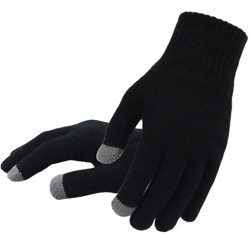 Warm knitted gloves for men in winter - melvincucci
