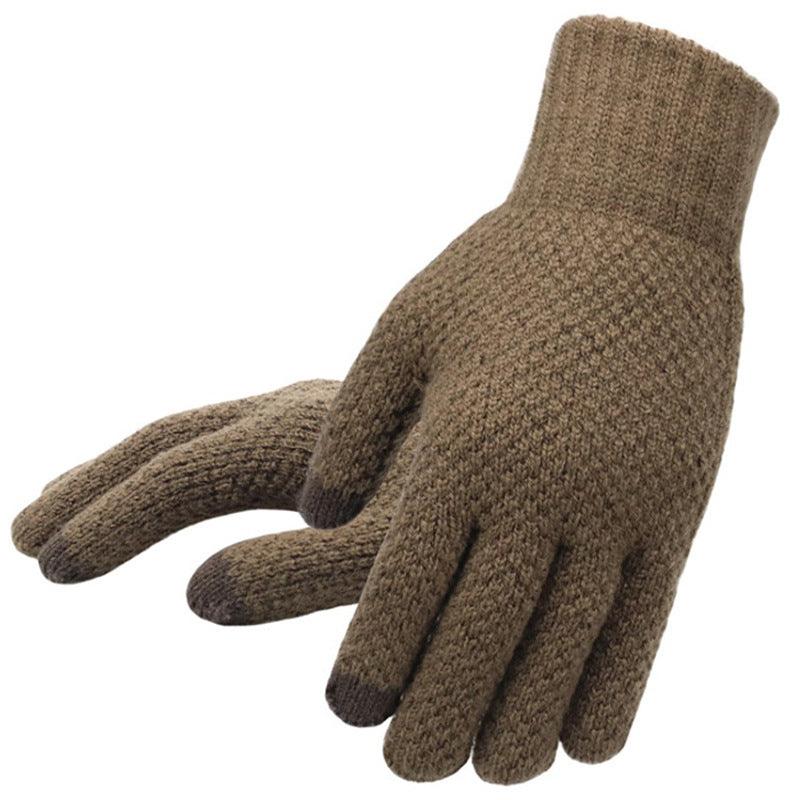 Warm knitted gloves for men in winter - melvincucci