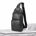 Waxed Fetal Cowhide Chest Bag For Men - melvincucci