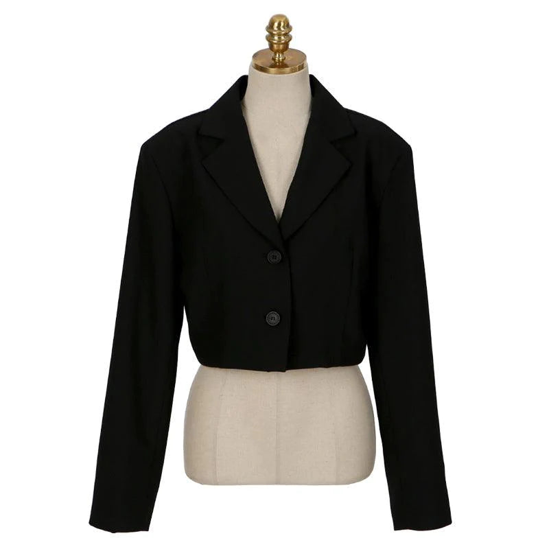 White suit short coat wide leg pants suit - melvincucci
