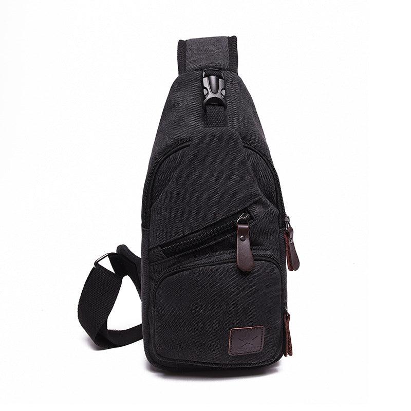 Wholesale new Leisure Canvas chest bag men skew bag Korean tide fashion bag backpack student sports bag - melvincucci