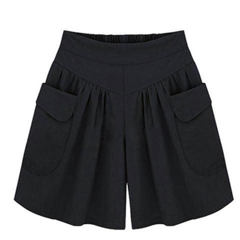 Wide Thigh Women Shorts With Two Pockets - melvincucci