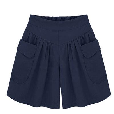 Wide Thigh Women Shorts With Two Pockets - melvincucci