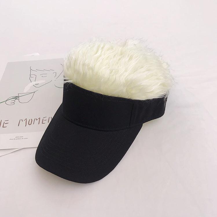Wig Hat One Piece Peaked Cap Men And Women Personality Empty Top Hat - melvincucci