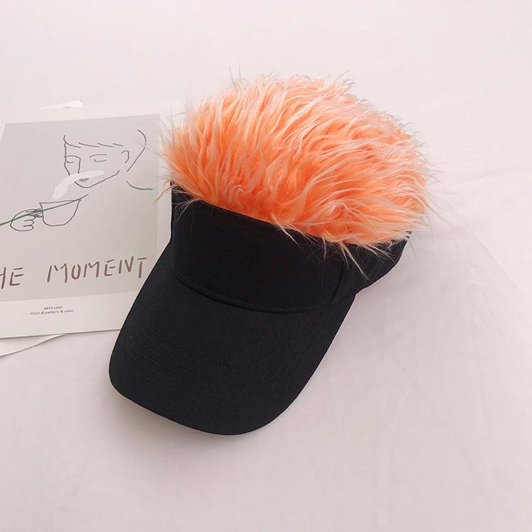 Wig Hat One Piece Peaked Cap Men And Women Personality Empty Top Hat - melvincucci