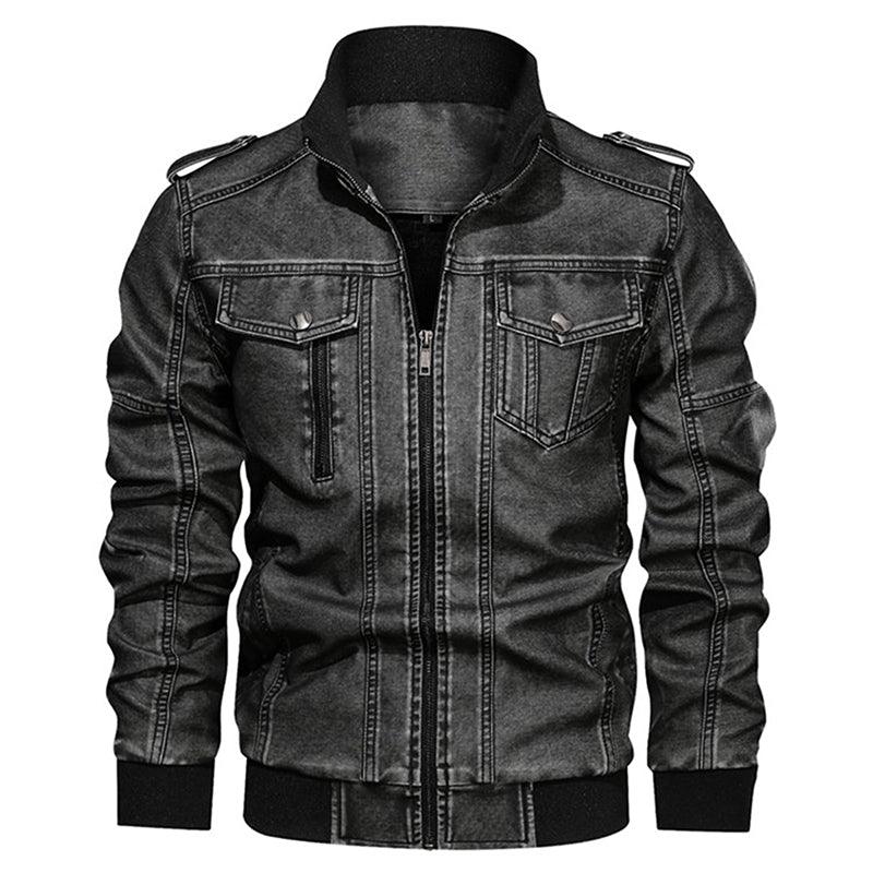 Winter And Autumn Men Leather Jacket Men Motorcycle Jackets - melvincucci