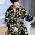 Winter Bathrobe Coral Fleece Couple Pajamas - melvincucci