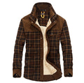 Winter Jacket Men Thicken Warm Fleece Jackets Coats Pure Cotton Plaid Jacket Military Clothes - melvincucci