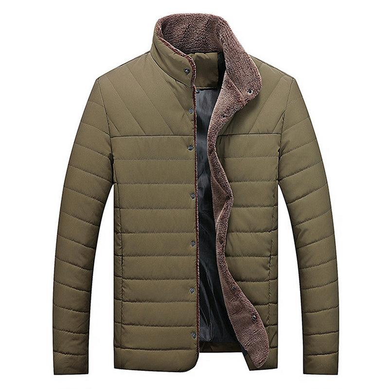 Winter Men Jacket Casual Slim Coats Solid Bomber Men Jackets - melvincucci