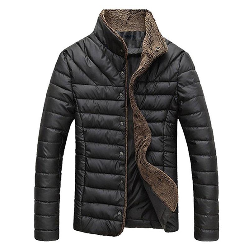 Winter Men Jacket Casual Slim Coats Solid Bomber Men Jackets - melvincucci