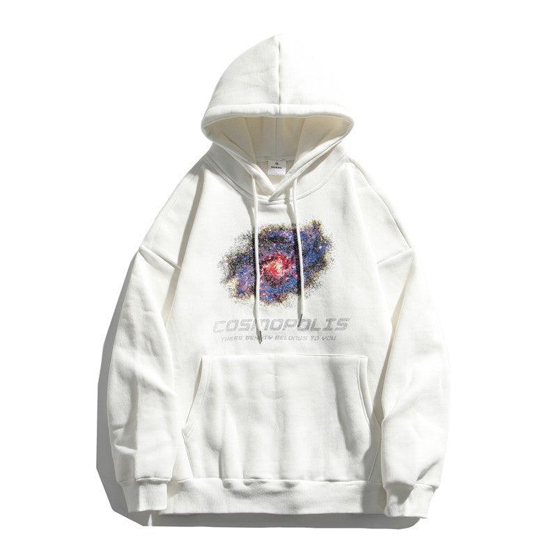 Winter printing tide brand hooded sweater men - melvincucci