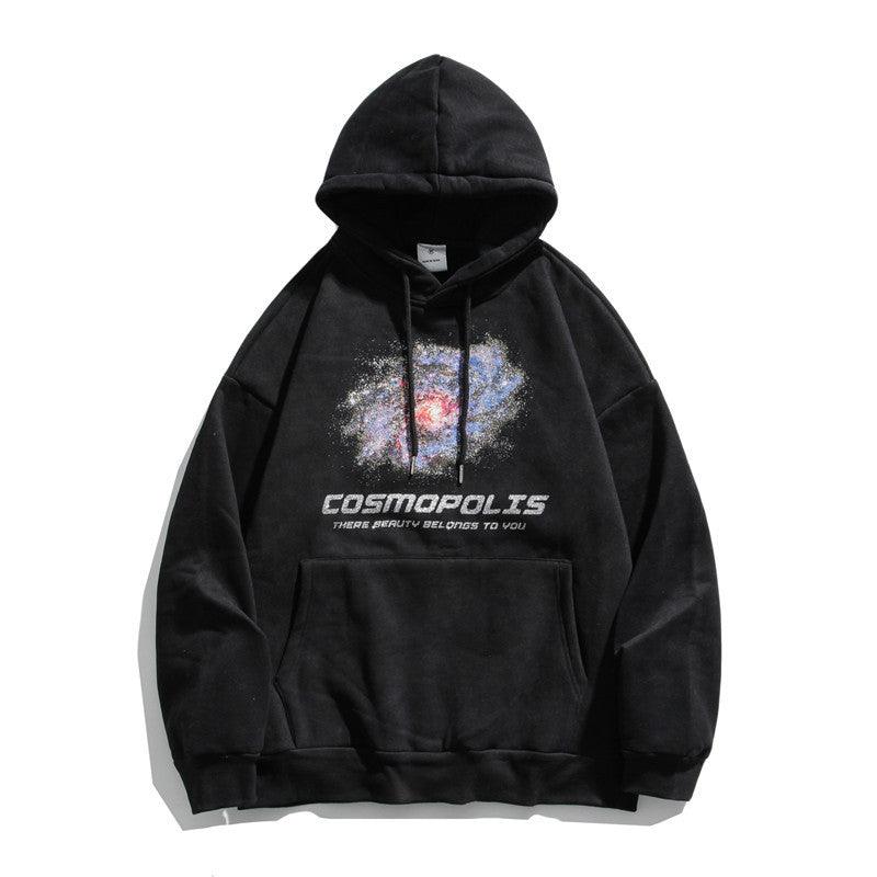 Winter printing tide brand hooded sweater men - melvincucci