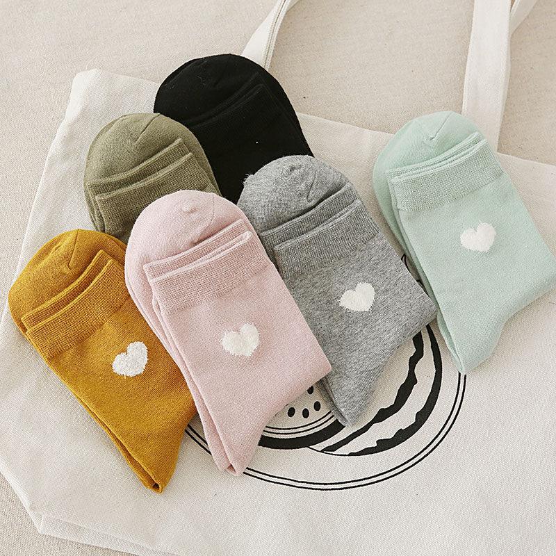 Winter socks women love tube socks cotton socks - melvincucci