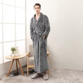 Winter Women Night Gown Couple Robe Men Bathrobe - melvincucci