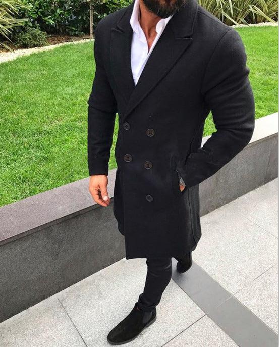 wish hot-selling men's woolen coat - melvincucci