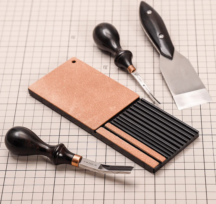 Without It.Handmade Leather Goods Diy Production Tool Set.Universal Cutting Edge Grinder.Multi-function Swing Blade Sharpener - melvincucci