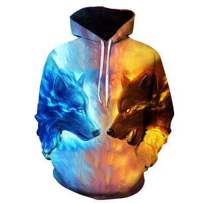 Wolf Printed Hoodies Men 3D Sweatshirt - melvincucci