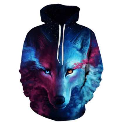 Wolf Printed Hoodies Men 3D Sweatshirt - melvincucci