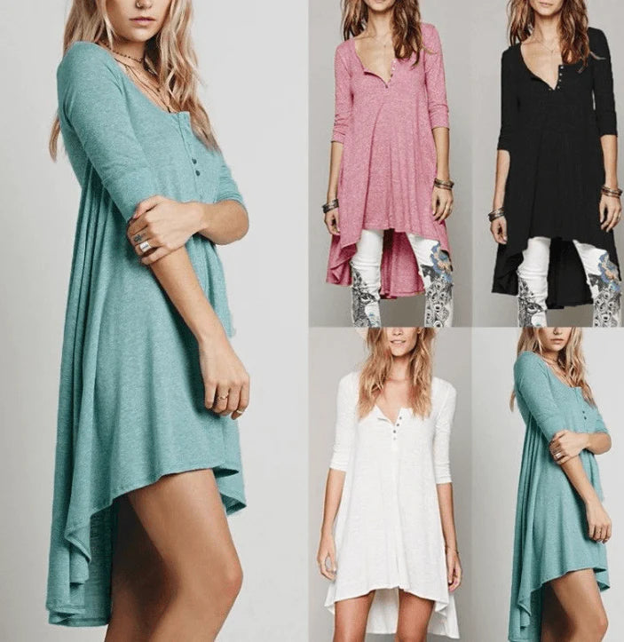 Women Assymetric Dress - melvincucci