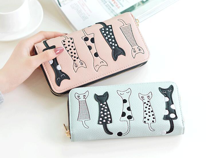 Women Cat Cartoon Wallet - melvincucci