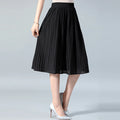 Women Chiffon Skirt Summer Pleated Midi Skirt - melvincucci
