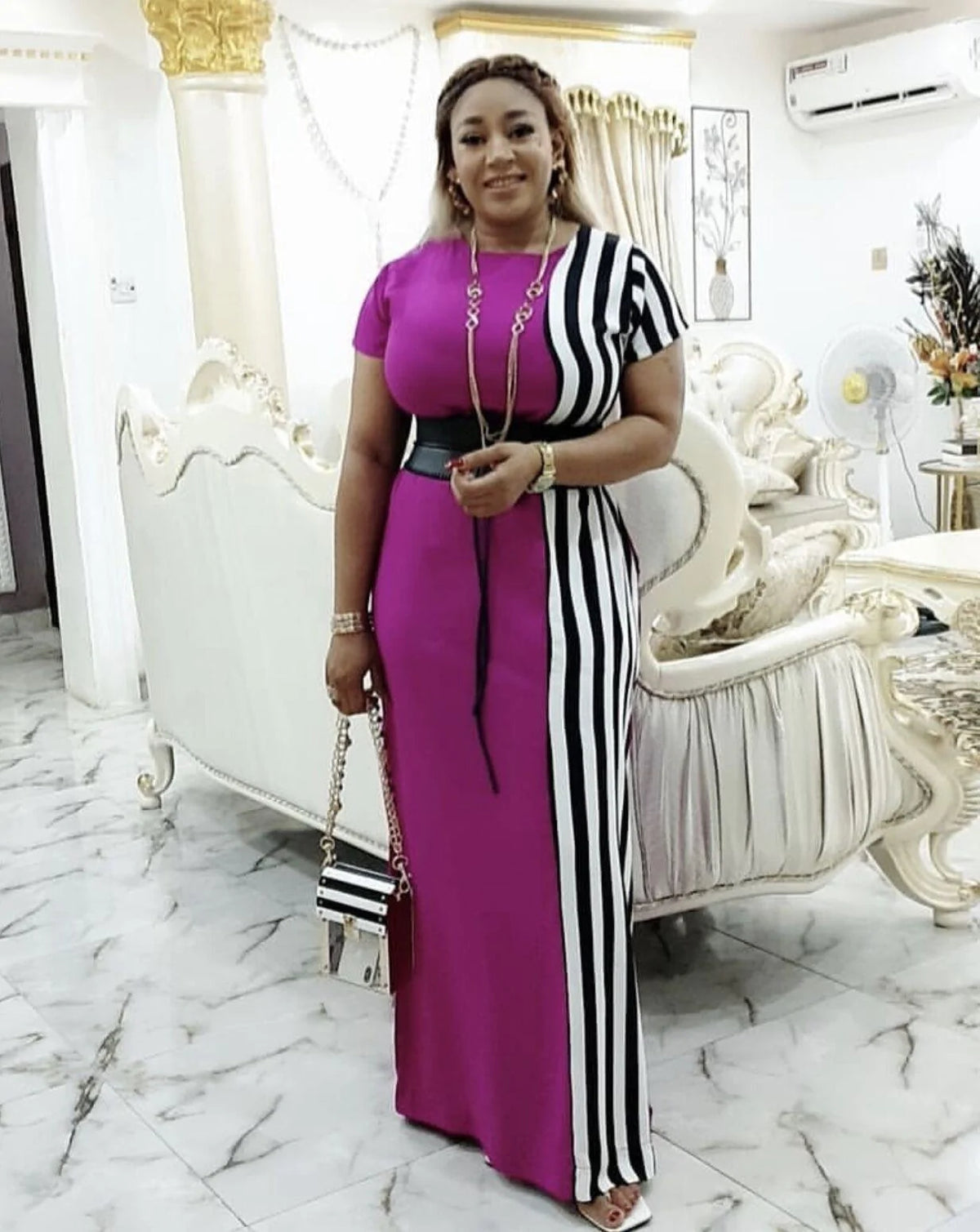 Women Dress Summer Loose Long Ladies Skirt African Clothing - melvincucci