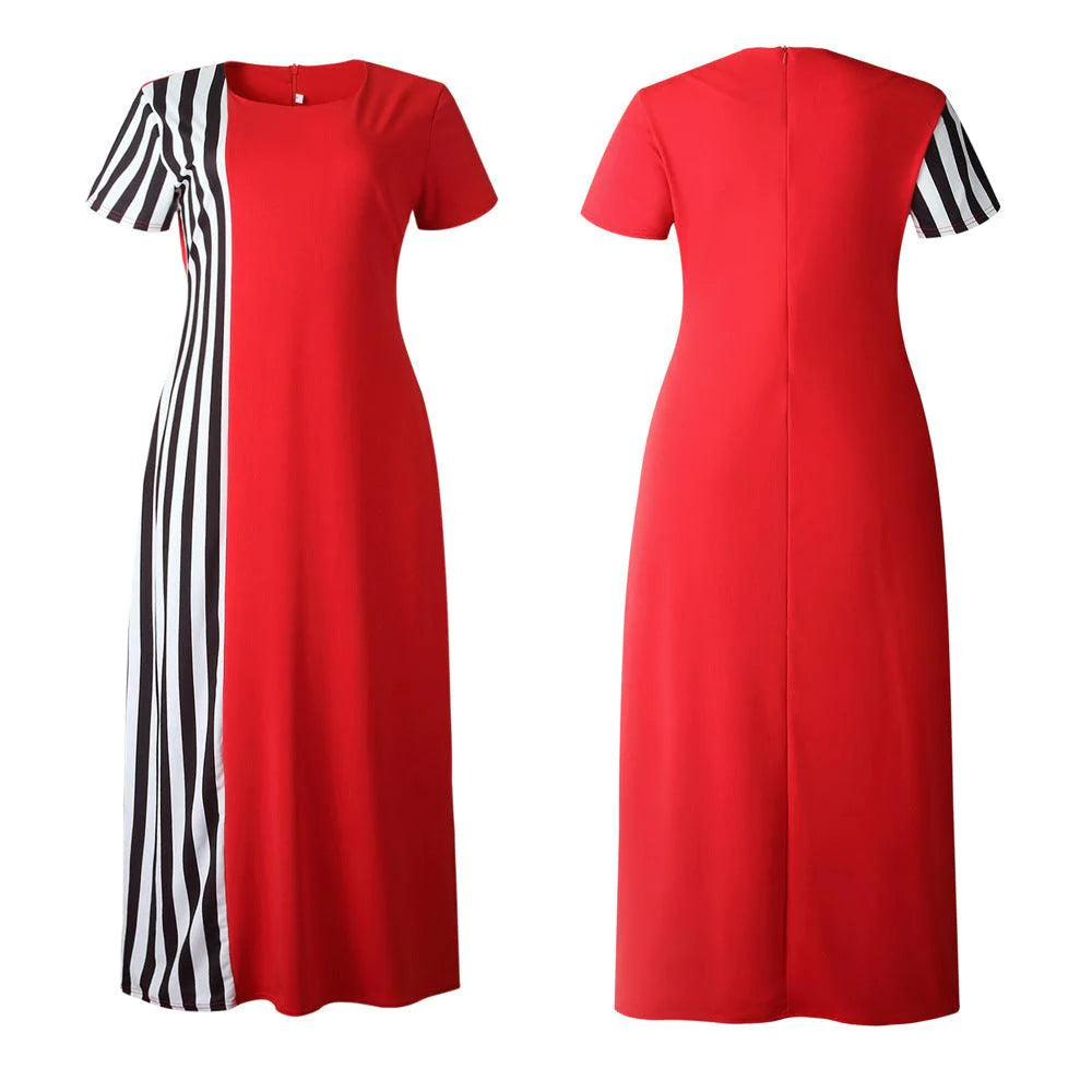 Women Dress Summer Loose Long Ladies Skirt African Clothing - melvincucci