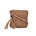 Women Fashion Straw Handmade Woven Summer Vacation Beach Small Crossbody Bags - melvincucci