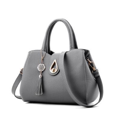 Women Handbag Bag Ladies Tassel High Quality PU Leather Totes Bags Brief Women Shoulder Bag Ladies Bags - melvincucci