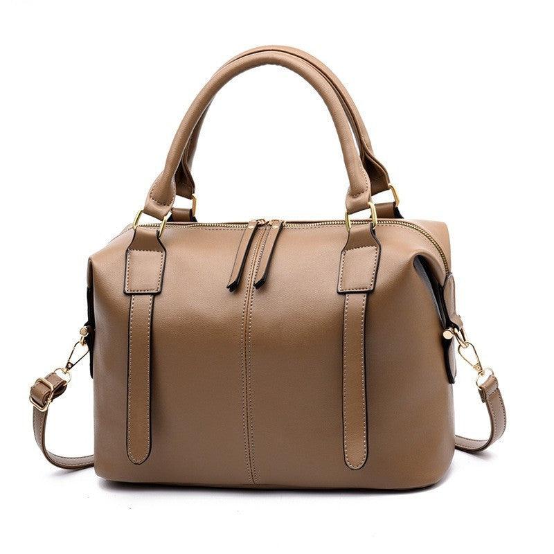 Women Leather Handbag Vintage Bag Shoulder Bags Big Bag - melvincucci