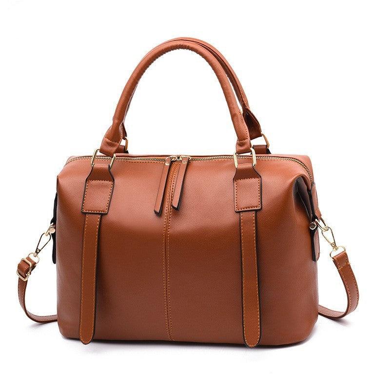 Women Leather Handbag Vintage Bag Shoulder Bags Big Bag - melvincucci