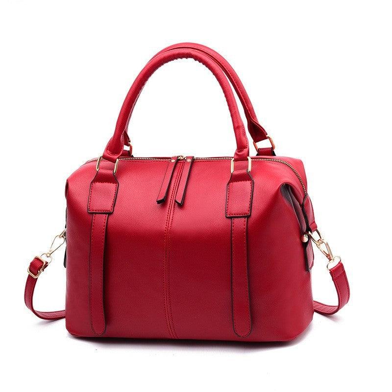 Women Leather Handbag Vintage Bag Shoulder Bags Big Bag - melvincucci