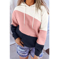 Women Long Sleeve Stitching Hooded Printed Sweatshirt - melvincucci