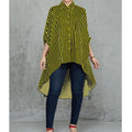 Women Loose Striped Tuxedo Shirt Skirt Dress - melvincucci