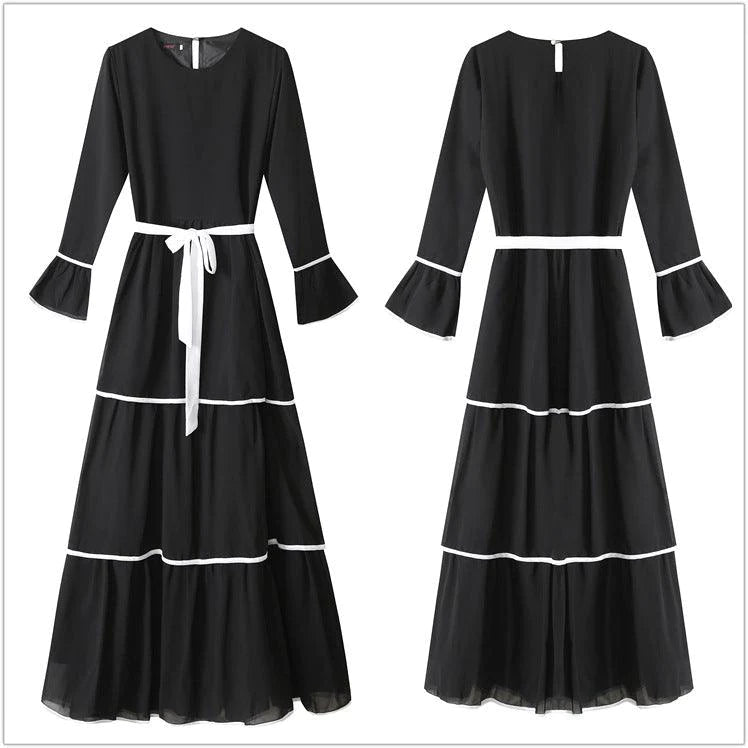 Women Muslim Abaya Dress Arabic Ruffles Fashion - melvincucci