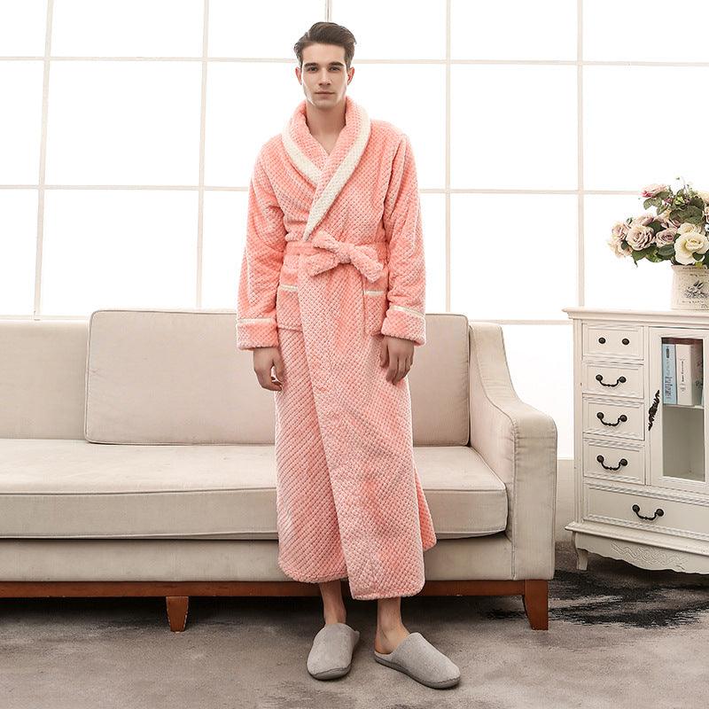 Women Pajamas Couple Gown Bathrobe Winter Robe - melvincucci