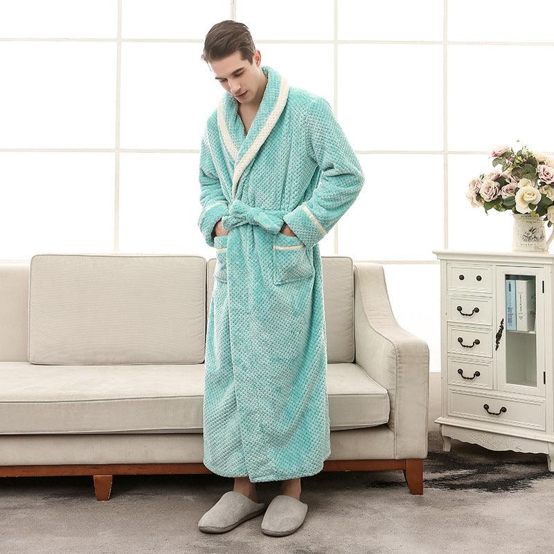 Women Pajamas Couple Gown Bathrobe Winter Robe - melvincucci