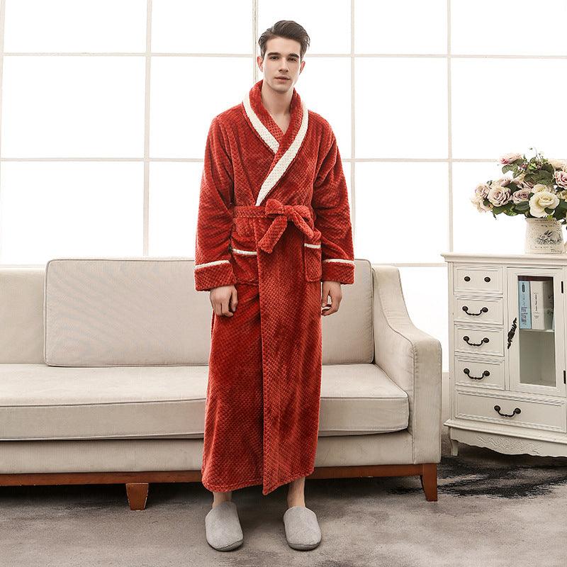 Women Pajamas Couple Gown Bathrobe Winter Robe - melvincucci