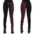 Women Plaid Pants High Waist Gothic Punk Pant Spring Summer - melvincucci