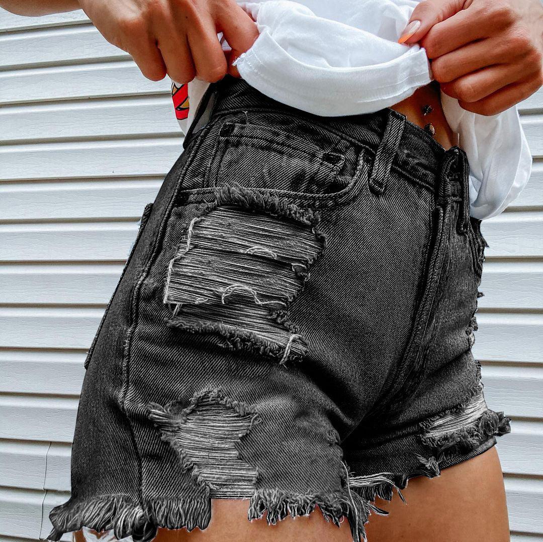 Women Printed Spring Summer Denim Shorts - melvincucci