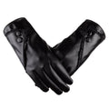 women  PU gloves with lace and button - melvincucci