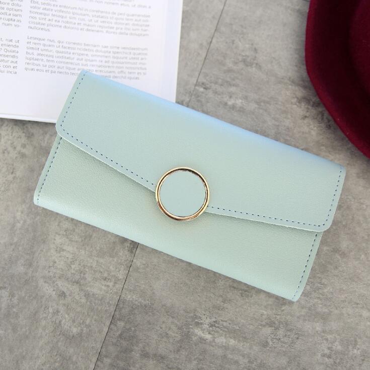 Women Pu Leather Purse Zipper Wallet - melvincucci