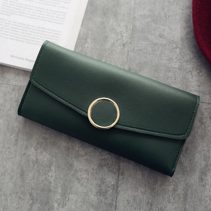 Women Pu Leather Purse Zipper Wallet - melvincucci